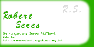 robert seres business card